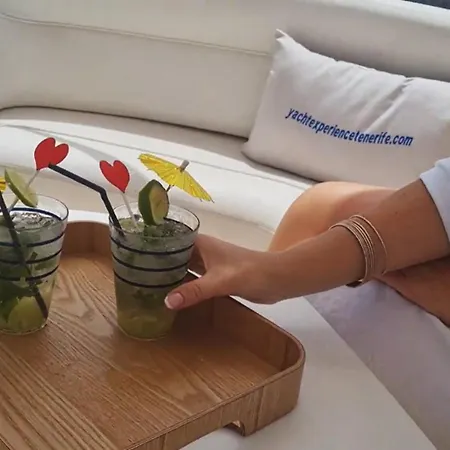 Yacht Experience Tenerife 24h Tour With Private Skipper & Private Hostess With Cocktails, Sandwiches, Free Minibar And Free Islandwide Pick-up And Return In A Tesla S Sportscar Botel *