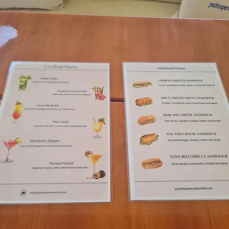 Botel Yacht Experience Tenerife 24h Tour With Private Skipper & Private Hostess With Cocktails, Sandwiches, Free Minibar And Free Islandwide Pick-up And Return In A Tesla S Sportscar *